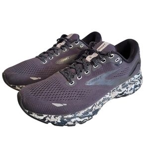Brooks Ghost 15 Wmn 8 Gray Ebony Oyster Performance Running Athletic Sneakers